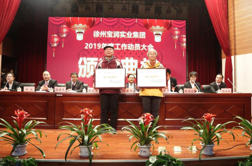 半岛·体育(中国)官方网站-登陆入口2019年度工作动员大会---集团公司领导为先进单位和先进个人代表颁奖